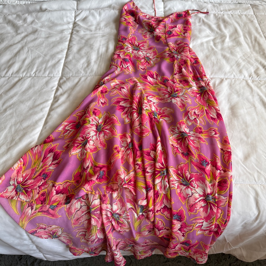 Astr Floral Barbie Maxi Dress